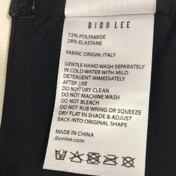 NWOT DION LEE Loop Knot Swimsuit In Black - Picture 10 of 11